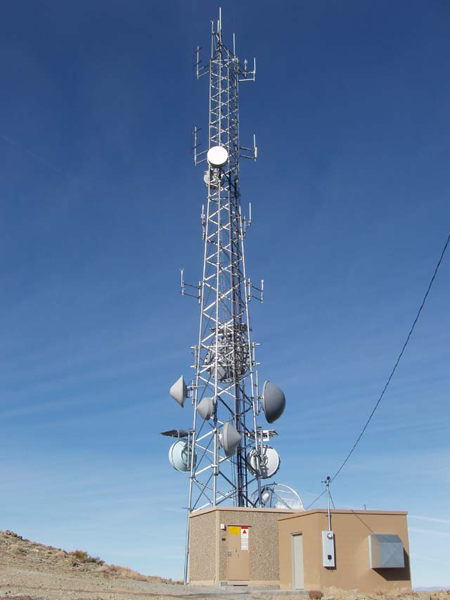 High Sierra Communications relay site on Ophir Hill above Virginia City