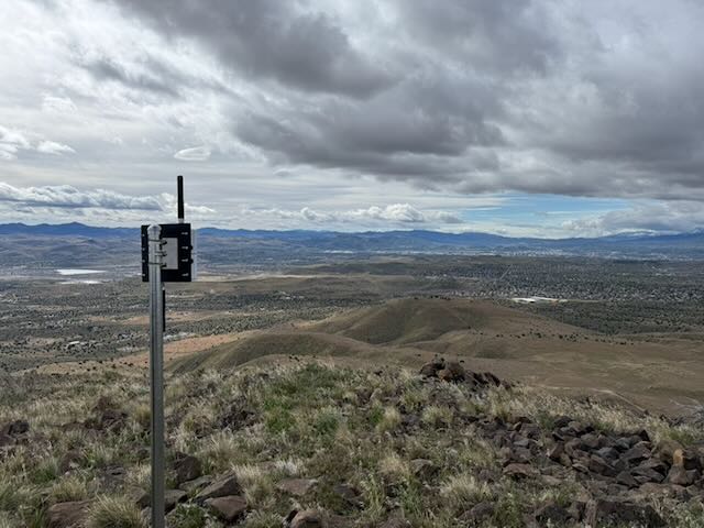 Temporary mast and mesh node above the basin, Spanish Benchmark