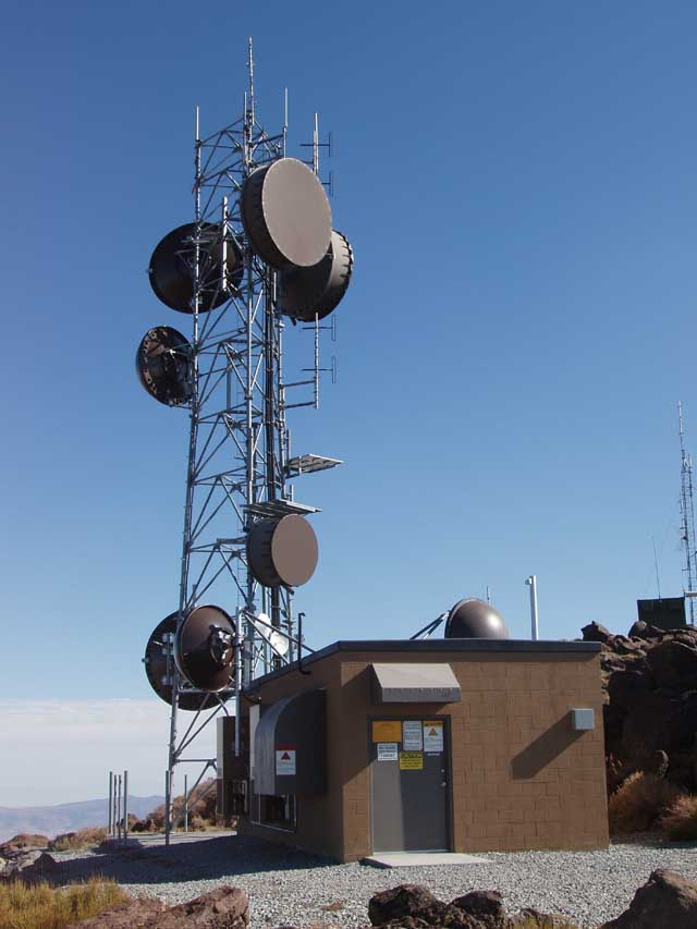 High Sierra Communications relay site on Virginia Peak in the Pah Rah Range